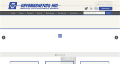 Desktop Screenshot of cryomagnetics.com